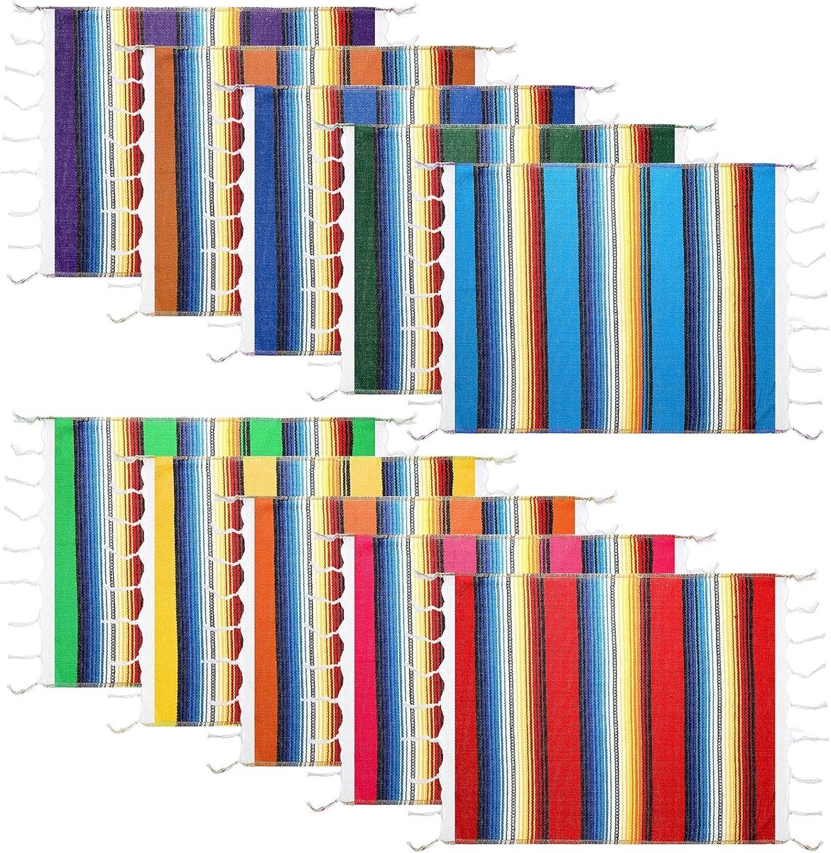 Wasbare Placemats - Tafelmatten Set - Feestelijke Decoratie - Set van Tien - 46 x 32 cm