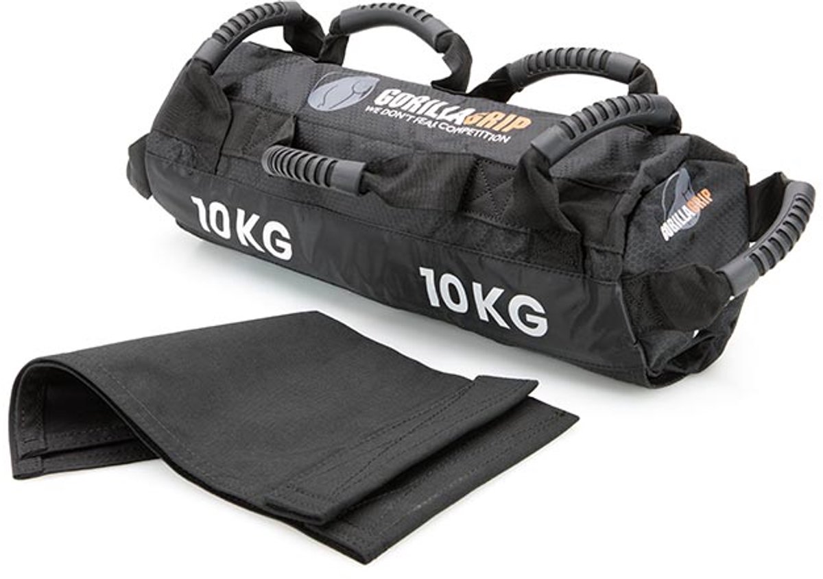GorillaGrip Competition Sandbag 10 kg – Hyrox Trainings Zandzak – Zonder Vulling – Met Handvatten & Binnenzakken