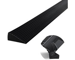 Drempelhelling Rubber - Oprijplaat Antislip - Rolstoel Toegankelijkheid - Flexibel Op Maat - 90 x 8 x 1.5 cm - Zwart