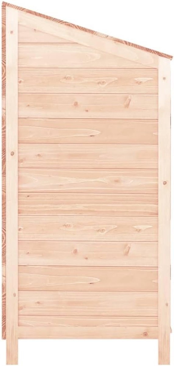 Houten Tuinopslag - Buitenopslag Meubels - Tuin Gerei Opbergen - Massief Dennen Hout - 102 x 52 x 112 cm