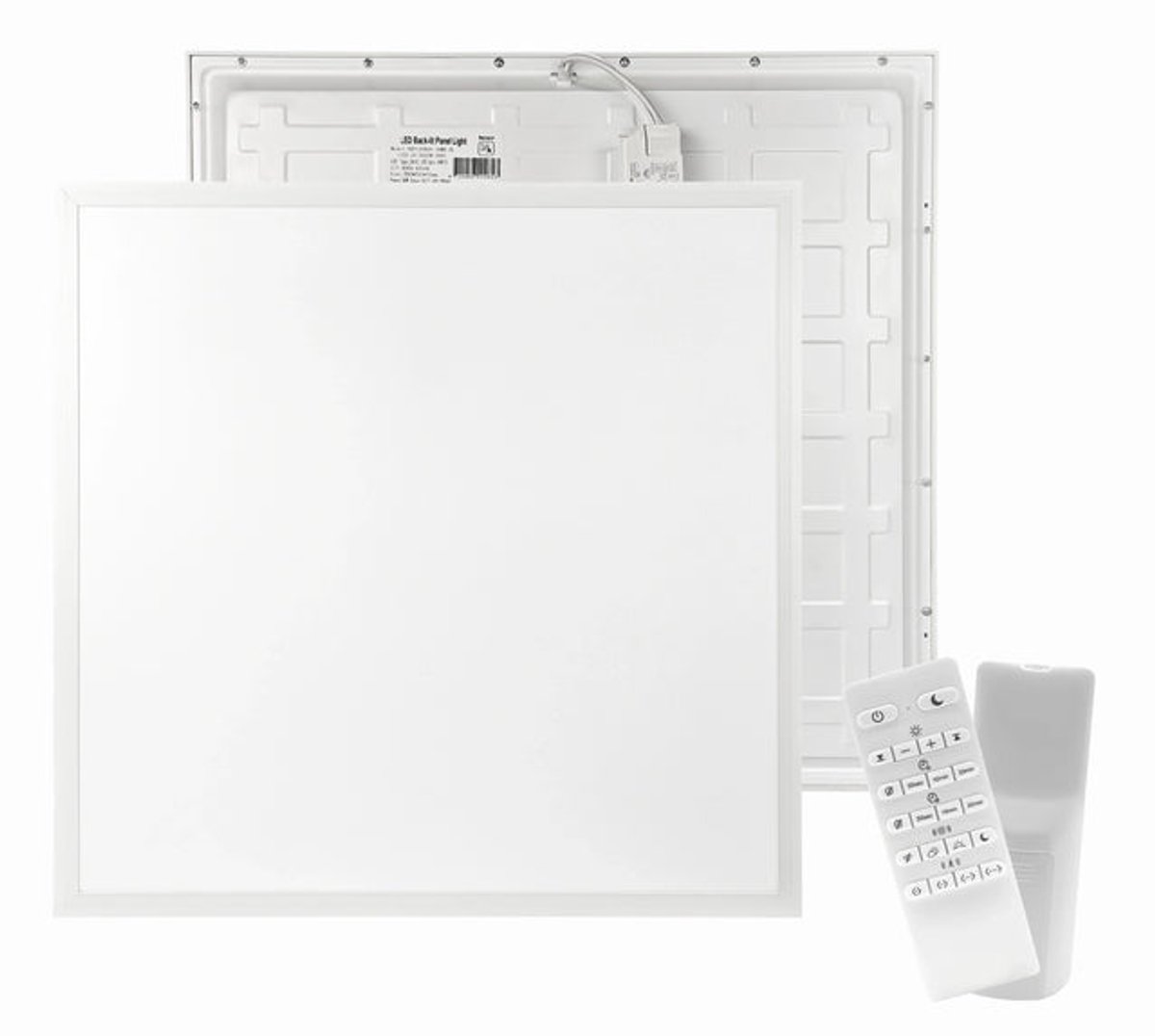 LED Paneel - 60x60 cm - 36W - 6000K Koud Wit - 110 lm/W - Met Bewegingssensor - 2 Stuks