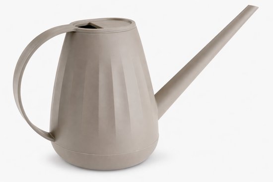 Gieter 2 Liter Kunststof 100% Gerecycled – Planten Gieter met Lange Tuit – Watergieter Binnen & Buiten – Bloemen Gieter Warm Grijs – Voor Kamerplanten & Tuin Planten – 34 cm