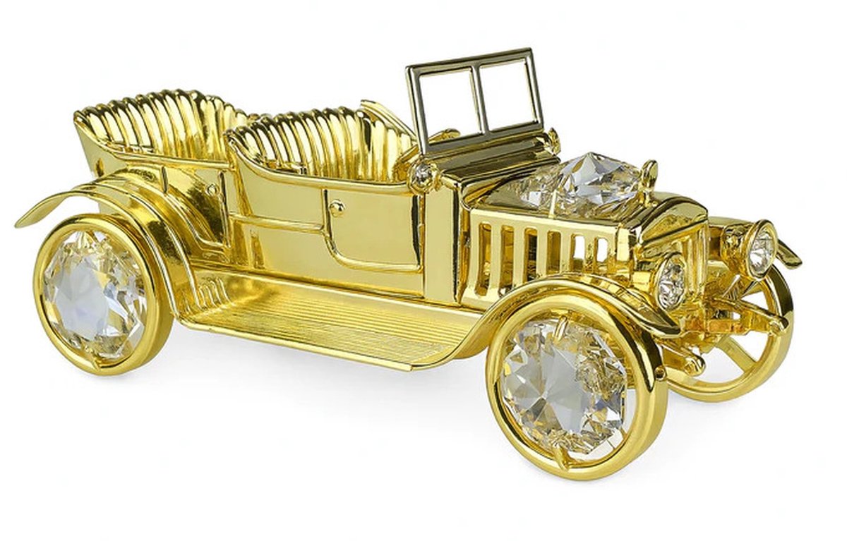 Auto versierd met Swarovski®-kristallen 24-karaats verguld