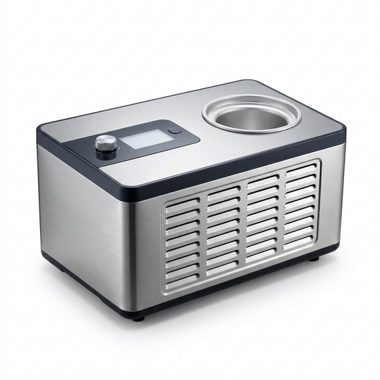 IJsmachine met Compressor - Geen Voorbevriezing - 2 Quart - 180W - LCD Scherm - 3 Modi - IJsmaker - Gelatomachine - Sorbetmaker - Fruityoghurtmachine - Huishoudelijk Gebruik van Merkloos — afbeelding 3