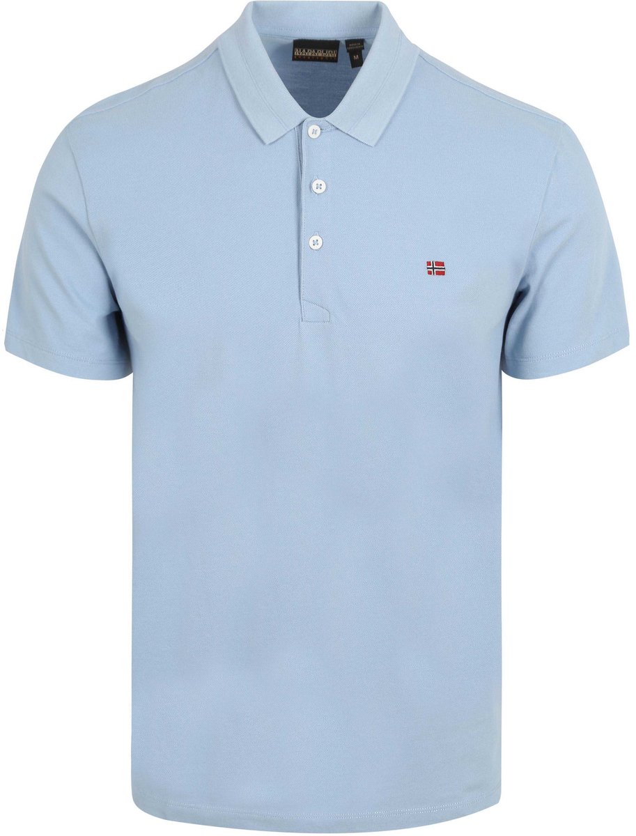 Napapijri Ealis Polo Chambray – Heren Blauw