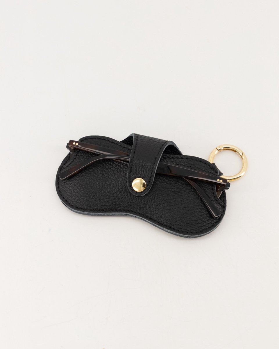 Teatro zonnebril hoesje - Classic grain - Zwart - Leer