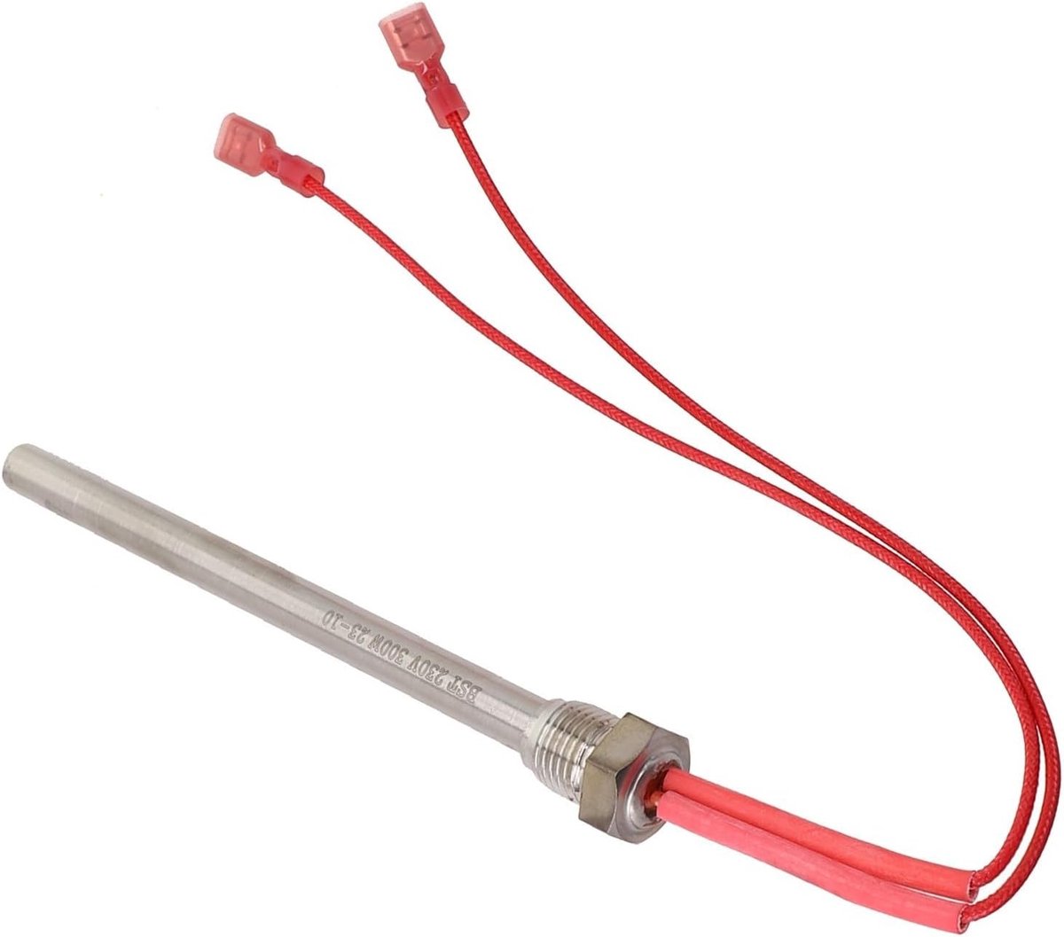 Pelletkachel Ontsteker - Gloei-element Verwarming - Snelle Pellet Ontsteking - Roestvrijstaal Hittebestendig - 10mm Diameter 150mm - Zilverkleurig