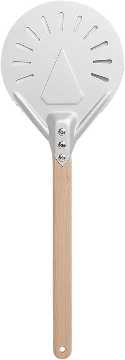 Pizza Schep - Pizzaplank Bakken - Zelfgemaakte Pizza - Opvouwbaar Handvat - 9 Inch - Zilver