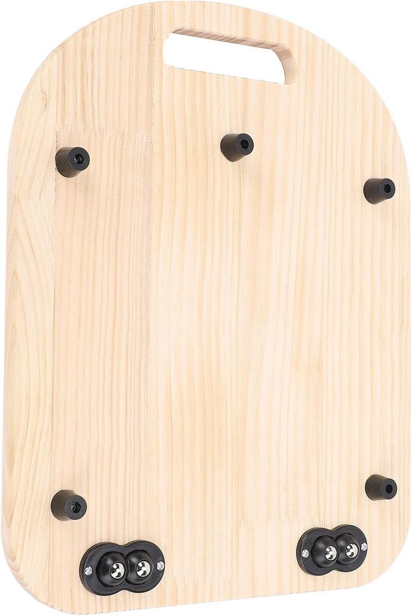 Mixer Schuifmat - Apparaat Verplaatser - Keuken Gemak - Ingebouwd Handvat - 41x29x3 cm - Houtkleur
