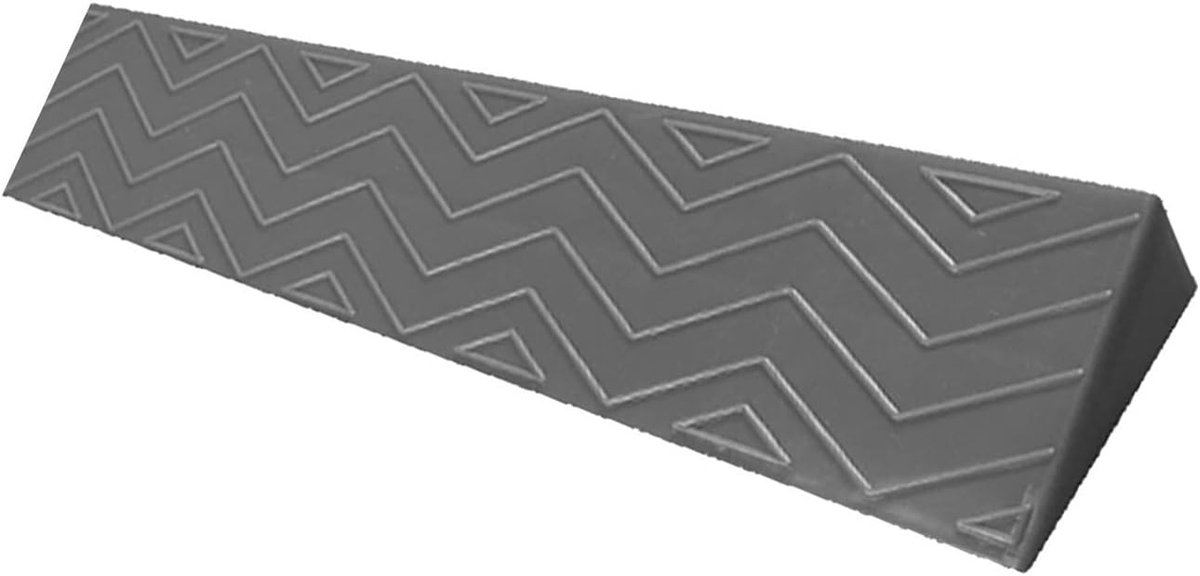 Oprijplaten Drempelhulp - Stoephelling Kunststof - Rolstoel Toegankelijk - Antislip Oppervlak - 7 cm Hoog - Grijs