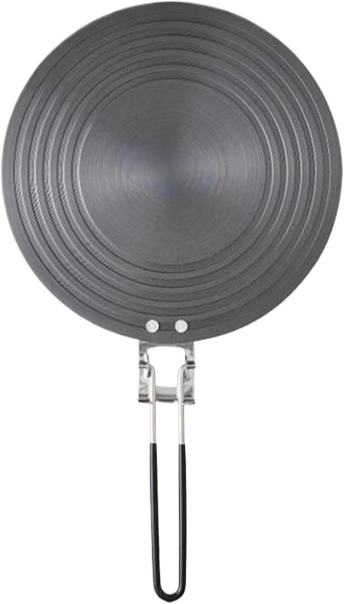 Inductie Adapterplaat Warmte Diffuser Kookplaat Uitbreiding Inklapbare Handgreep 24 x 6 cm