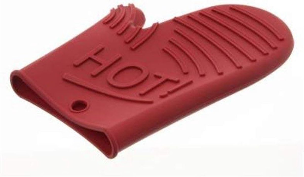 Ovenwant - Keukenhandschoen - Hitte Bescherming - Hoge Temperatuur Bestendig - Rood