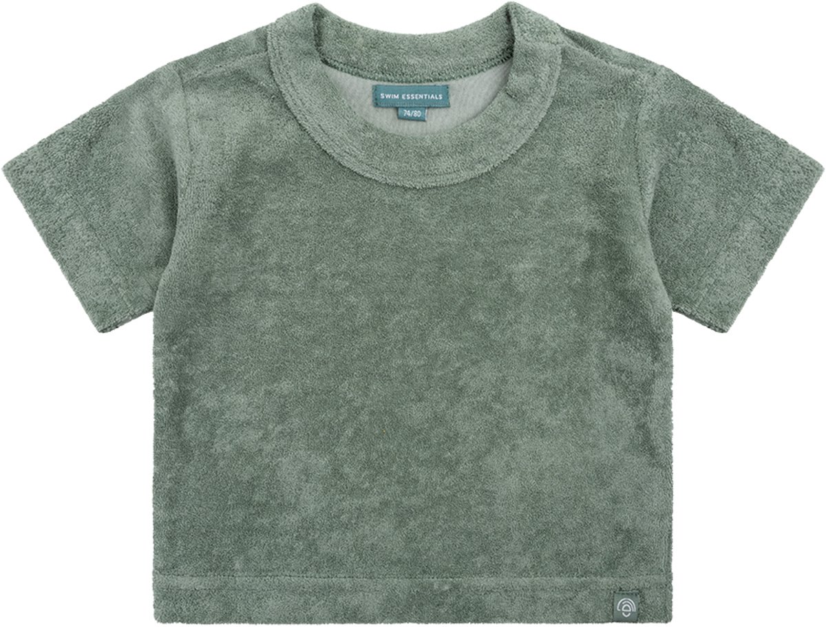 Swim Essentials strandshirt 1-6 Jaar- Effen muslin/terry Groen