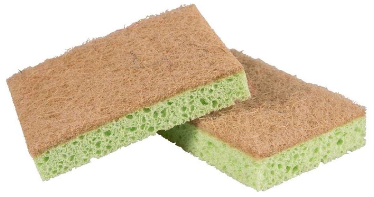 Sisal schuursponzen 2st.