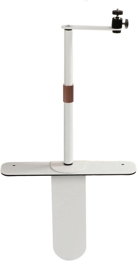 Projectorstandaard verstelbaar 24-40 cm – 360° draaibaar beamerstatief wit, universele 1/4″ schroefdraad