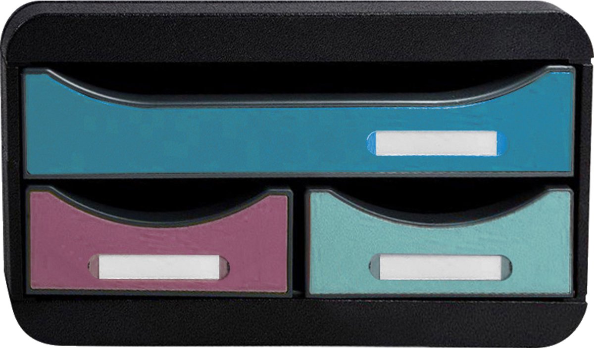 Exacompta Ladenbox Small Box 3 laden Skandi - Geassorteerd - 311606D