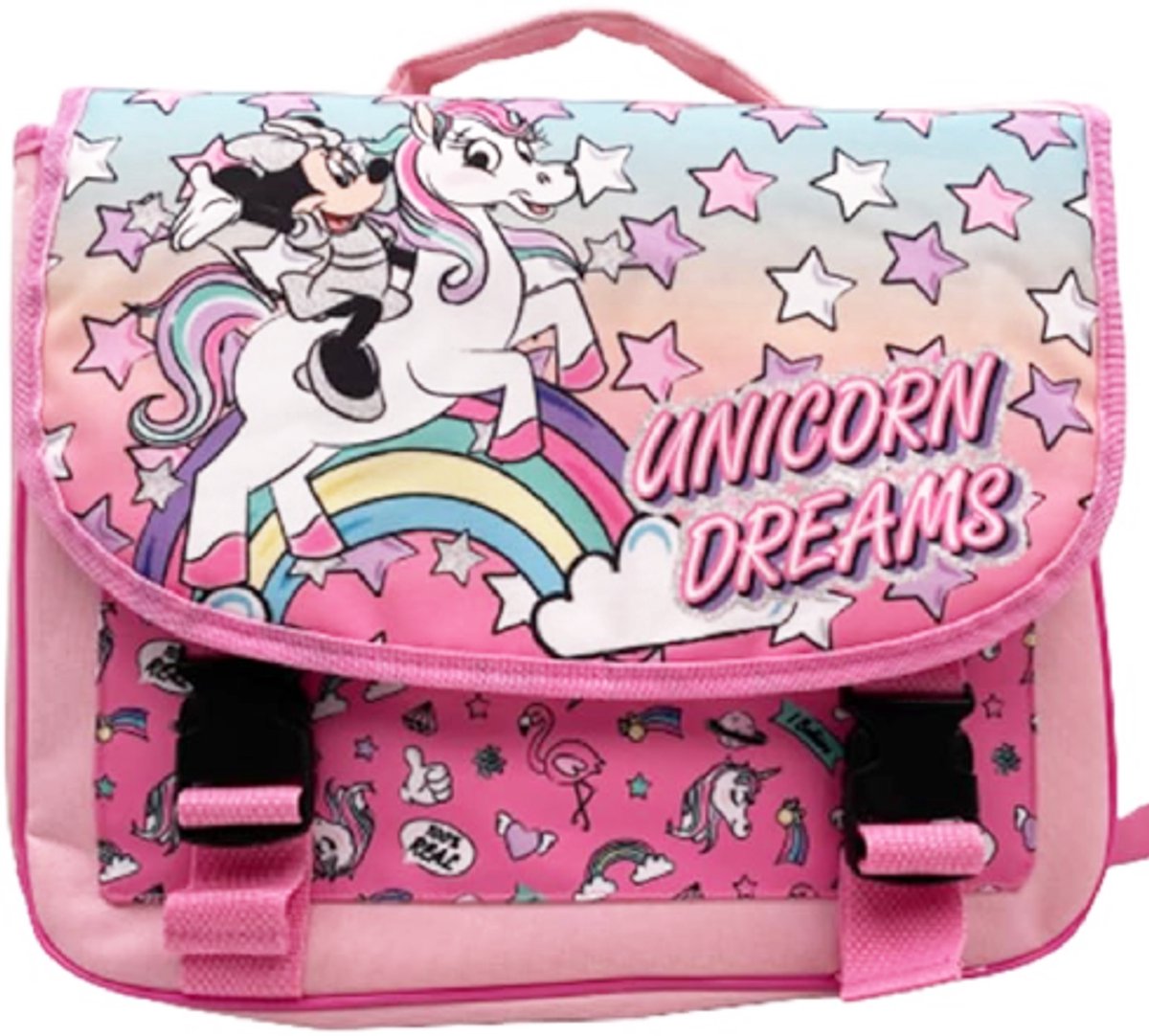 Disney - Minnie Mouse - Schooltas - Boekentas - Meisjes - Roze - Unicorn
