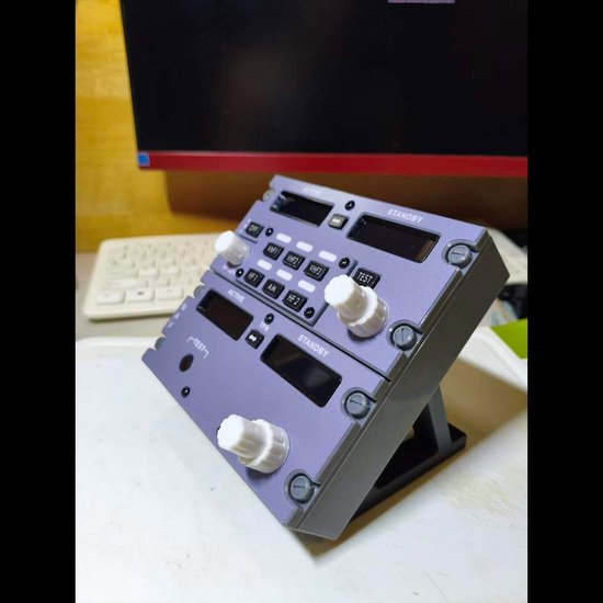 Cockpit Radio Ontvanger - Simulatie Controle - Vliegsimulator Besturing - Alle Radio Functies - 14 x 14 x 10 cm — afbeelding 5