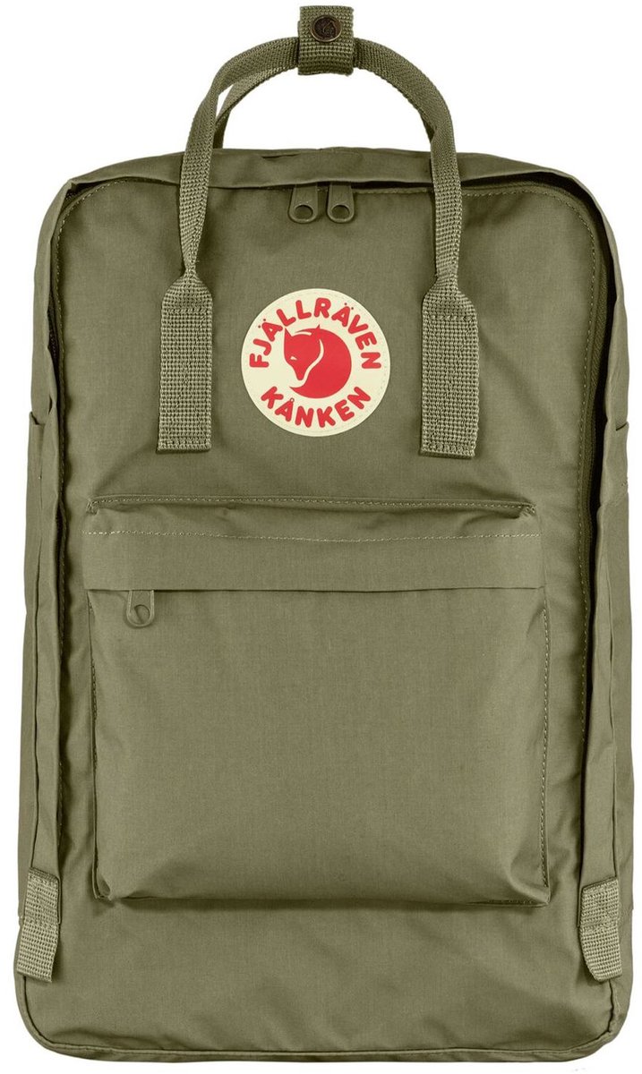 Fjällräven laptop rugzak rugzak met laptopvak Kånken Laptop 17" Green olijfgroen