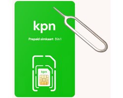 KPN Prepaid Sim met 10,- beltegoed met handig pinnetje