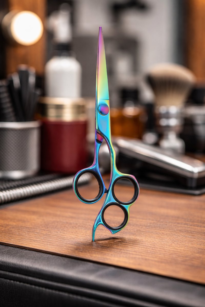 Belux Surgical Instruments Professionele Kappersschaar 17 cm – Rechtshandig – Multicolor – RVS – Voor Salon & Thuisgebruik
