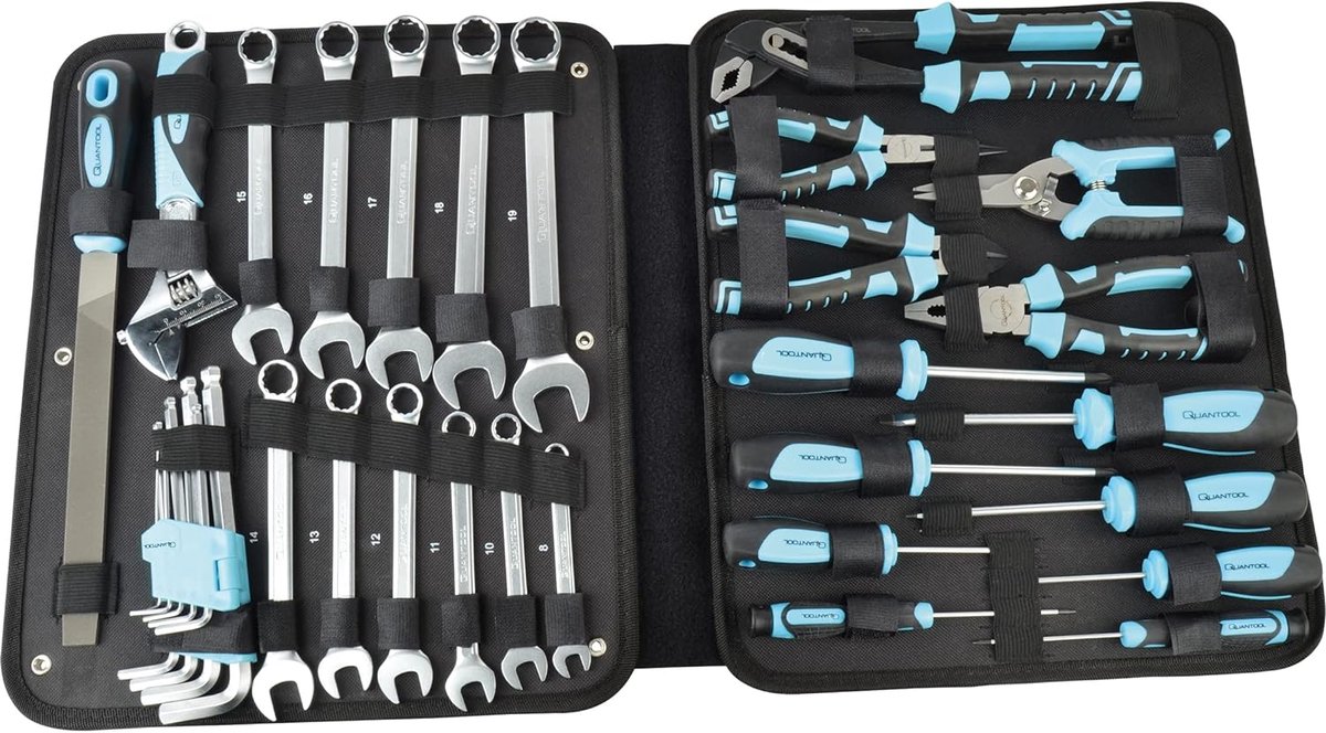 Gereedschapsset 35-delig - Handgereedschap Kit - Klus Klussen - L-Boxx Systeem Compatibel - 39x32x8 cm - Zwart