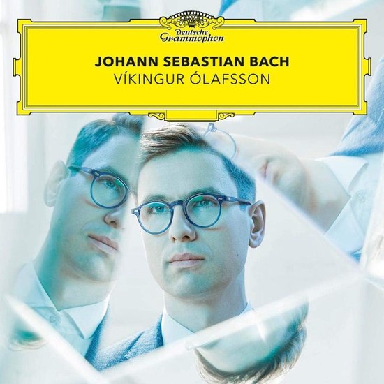 Albumhoes met Víkingu Ólafsson, met de tekst "Deutsche Grammophon JOHANN SEBASTIAN BACH VÍKINGUR ÓLAFSSON".