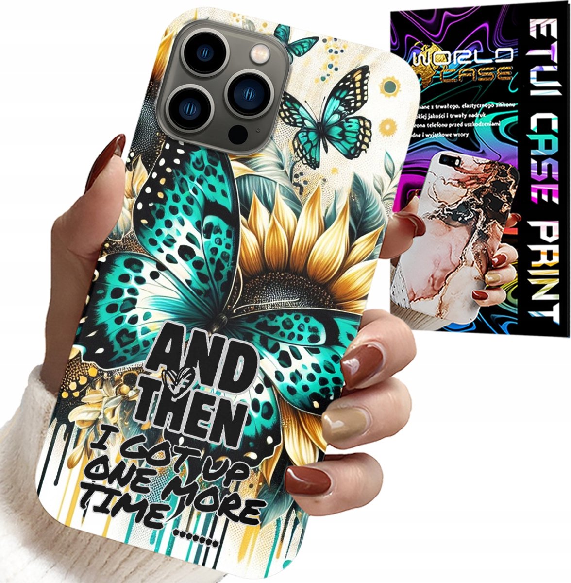 HOESJE VOOR IPHONE 13 PRO MAX - AND THEN I GOT UP, FEMININE PATTERNS + FILM