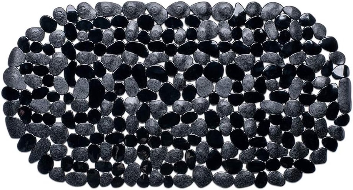 Badmat Antislip - Douchemat Vloermat - Veilig Douchen - Sterke Zuignoppen - 68x35cm - Zwart