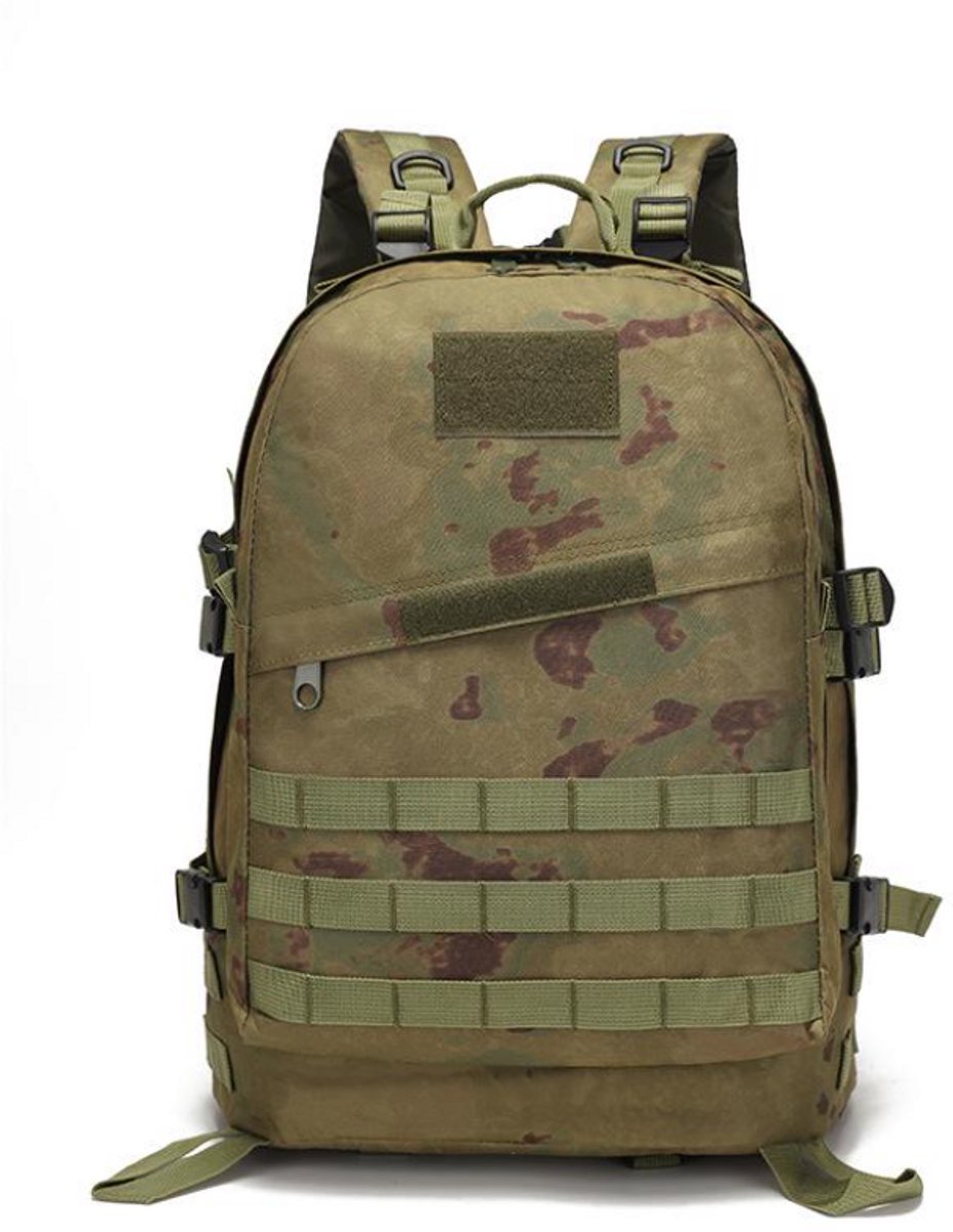 Bol.com RAMBUX® - Backpack - Militair Tactisch - Camouflage Groen - Wandelrugzak - Rugtas - Rugzak - 55 Liter aanbieding