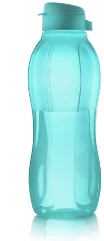 Tupperware Ecofles Plus 1,5 l Turquoise | Grande Bouteille à boire Bouteille Water Blauw Vert