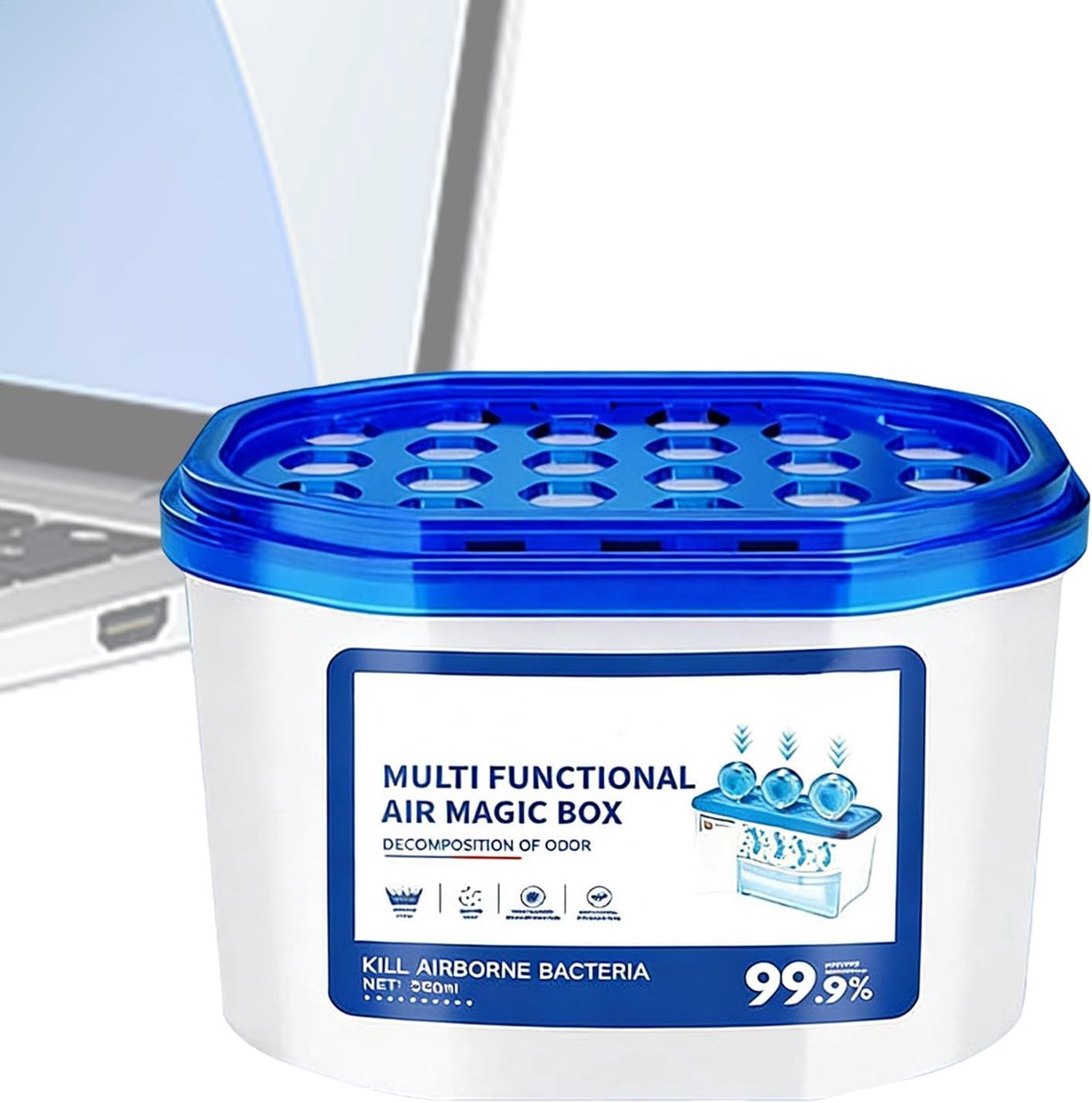 Luchtreiniger Box - Stofafscheider - Frisse Lucht Creëren - Multifunctioneel Compact - 350 ml Capaciteit