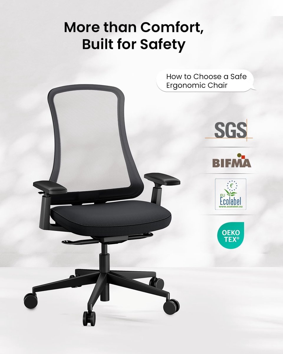 Remodius Flexer Ergonomische Bureaustoel met Dynamische - afbeelding 3