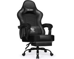 Hiaonyx Gaming Stoel - 170° Verstelbare Rugleuning - Gaming Stoel met inklapbare Voetsteun - racerstijl - Geïntegreerde Armleuningen - Maximale Belastbaarheid 150kg