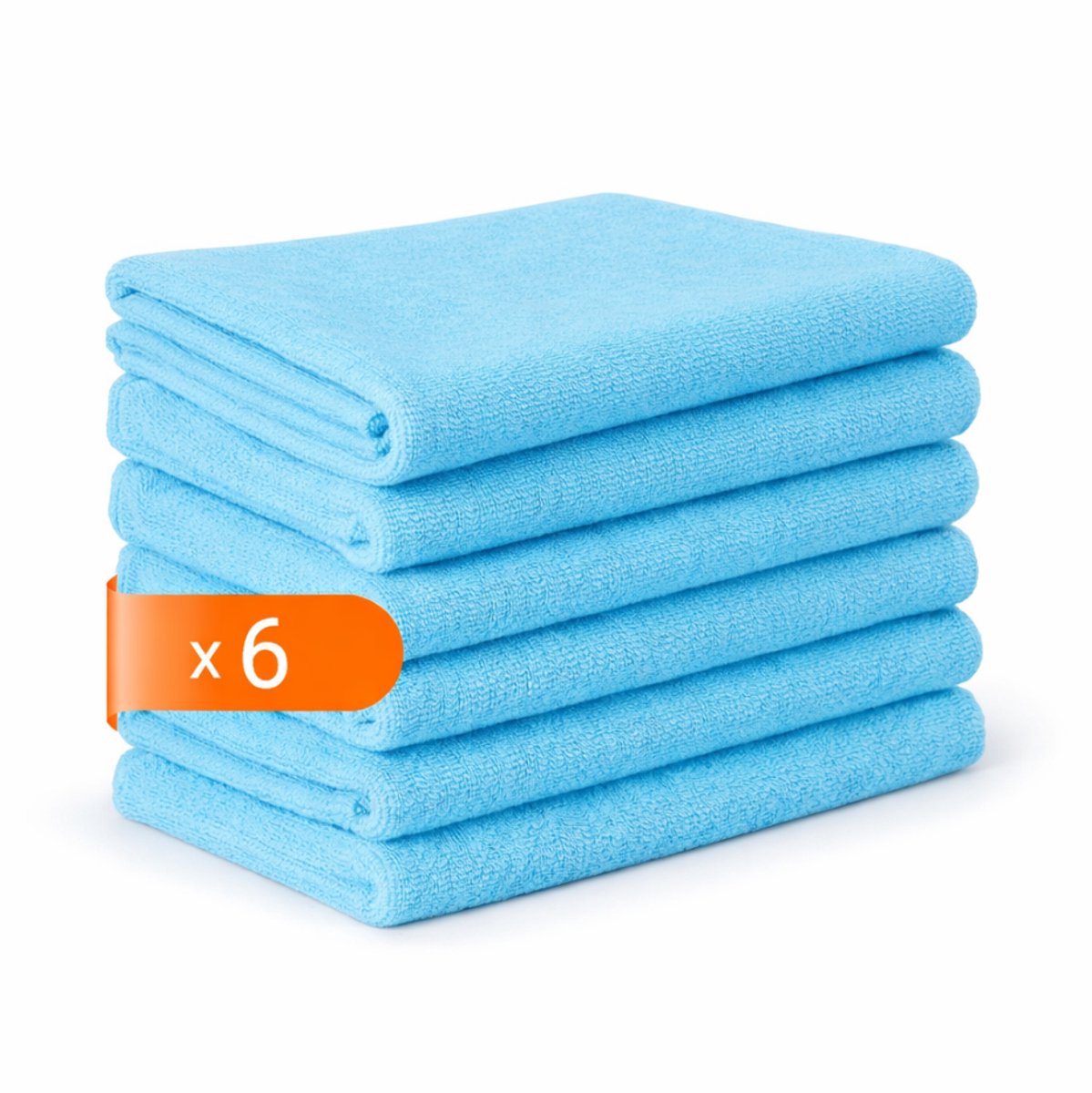 Tavas Harmonie Gastendoekjes 30x50 cm Turkoois Set van 6 100% Katoen Gastenhanddoek Rechthoek Handdoek Keuken Hotelkwaliteit Gastendoek