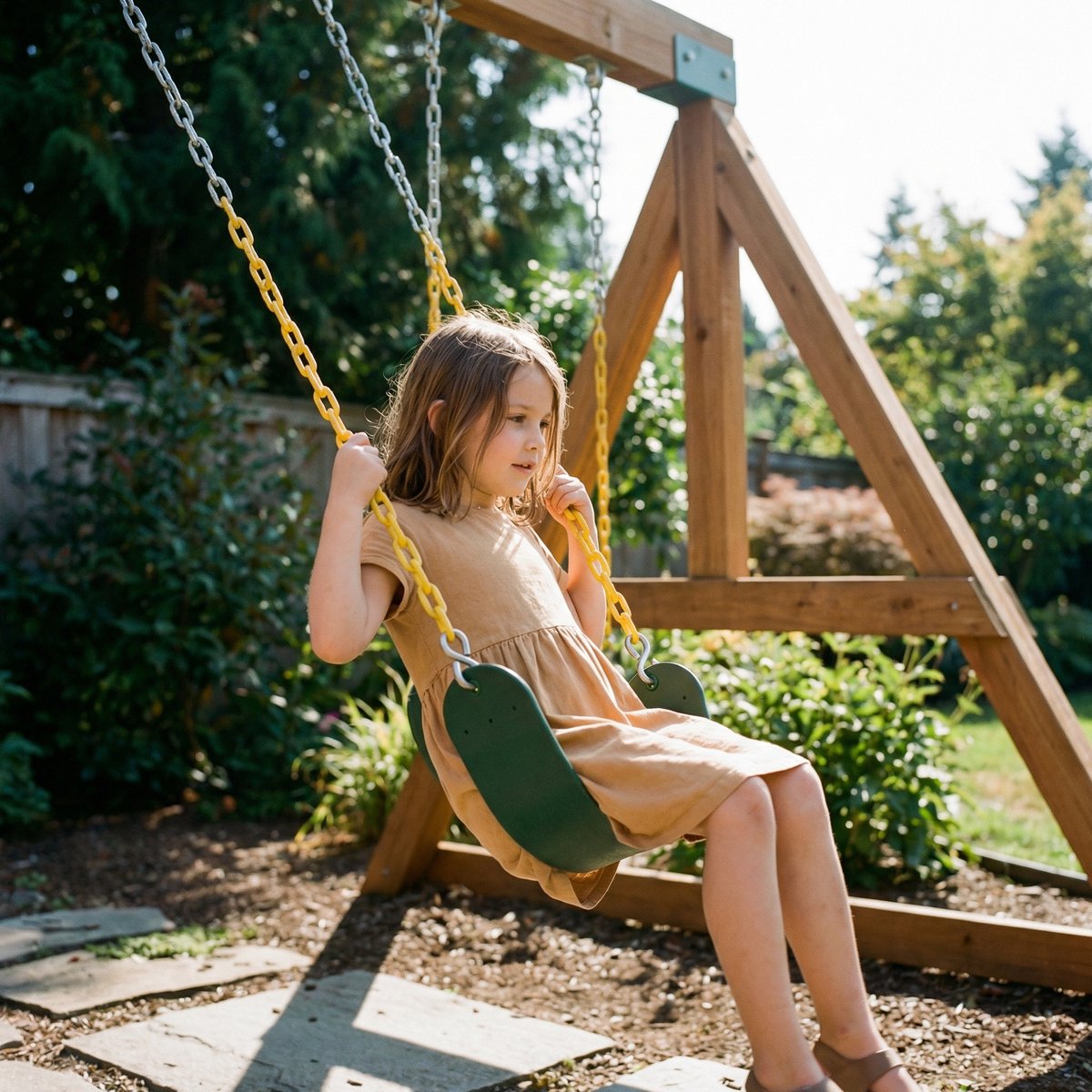 JAXY Schommel - Schommelzitje - Swing  - Kinderschommel - Groen — afbeelding 3