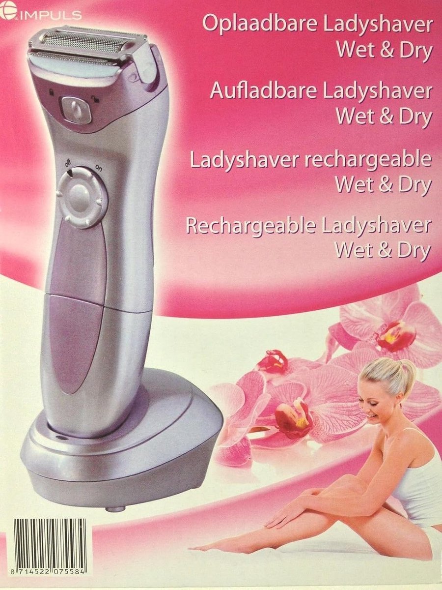 Oplaadbare Ladyshaver - Elektrische Ontharingsapparaat - Gladde Huid - Nat en Droog Gebruik