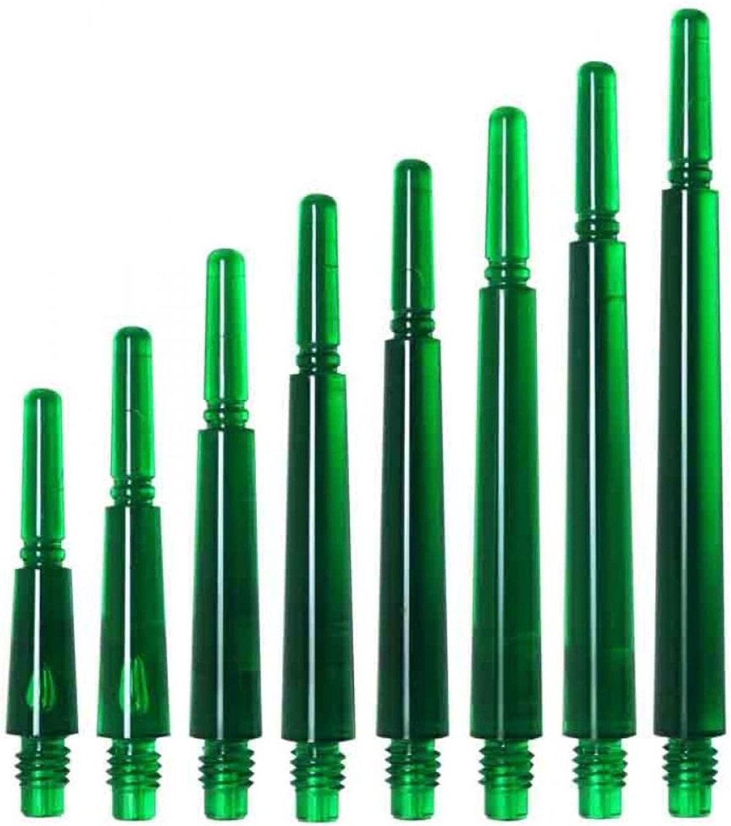 Dart Shafts - Dart Accessoires - Precisie Werpen - Innovatief Push-In Systeem - Maat 3 24mm - Groen