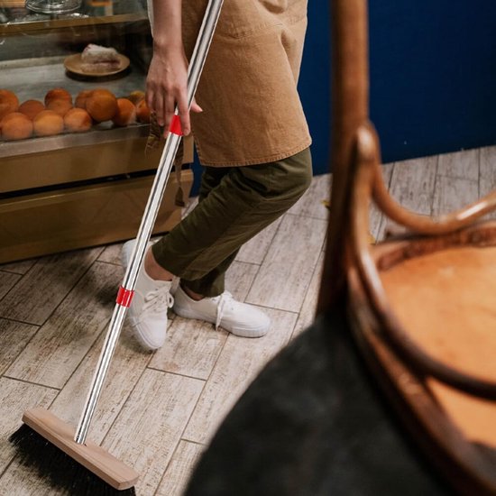 Vervangende Dweilstok - Dweilhandvat Dweilsteel - Huishoudelijk Schoonmaken - Verstelbare Lengte - 146 cm - Multi — afbeelding 5
