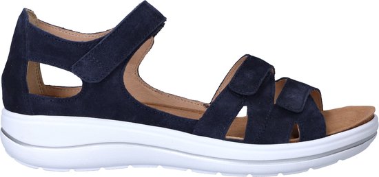 Dames Sandalen Hartjes Pop Sandale Dunkelblau Donkerblauw - Maat 39