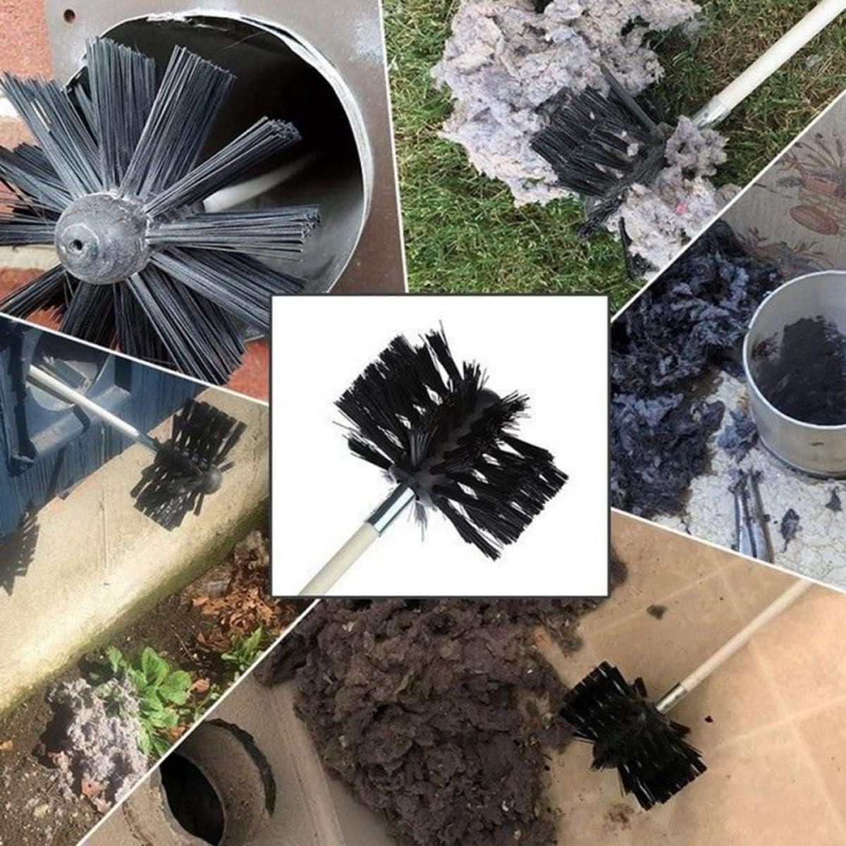 Schoorsteen Borstel - Veegborstel - Schoorsteen Reinigen - Duurzaam Nylon Materiaal
