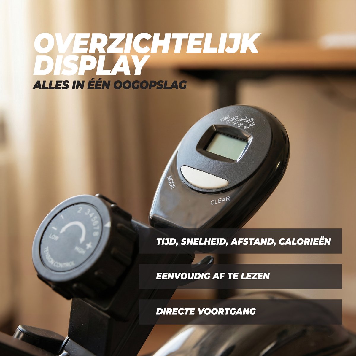 VirtuFit DB100 Opvouwbare Deskbike met Rugleuning - afbeelding 2