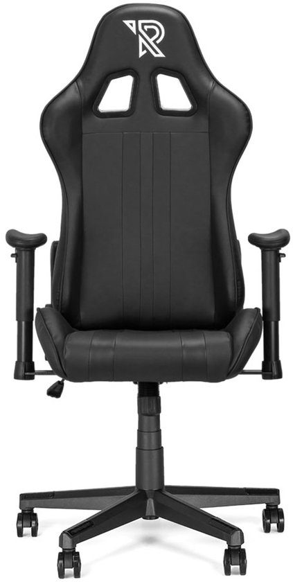 Ranqer Felix – Chaise gaming avec dossier et accoudoirs réglables – Siège gamer Noir