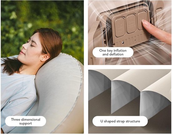Opblaasbaar Ligbed - Luchtbank Bank - Kamperen Strand Thuis - Automatisch Opblaasbaar - 200x90x60cm van Merkloos — afbeelding 5