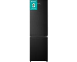 Hisense RB440N4AFC - Koelvriescombinatie vrijstaand - Zwart - 336 liter - Rechtsdraaiend (omkeerbaar) - C label - 35 dB(A) - NoFrost