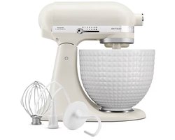 Kitchenaid Artisan 5KSM156CXEPL - Keukenmachine - 4,7L - Porcelein Wit - 3 Menghaken