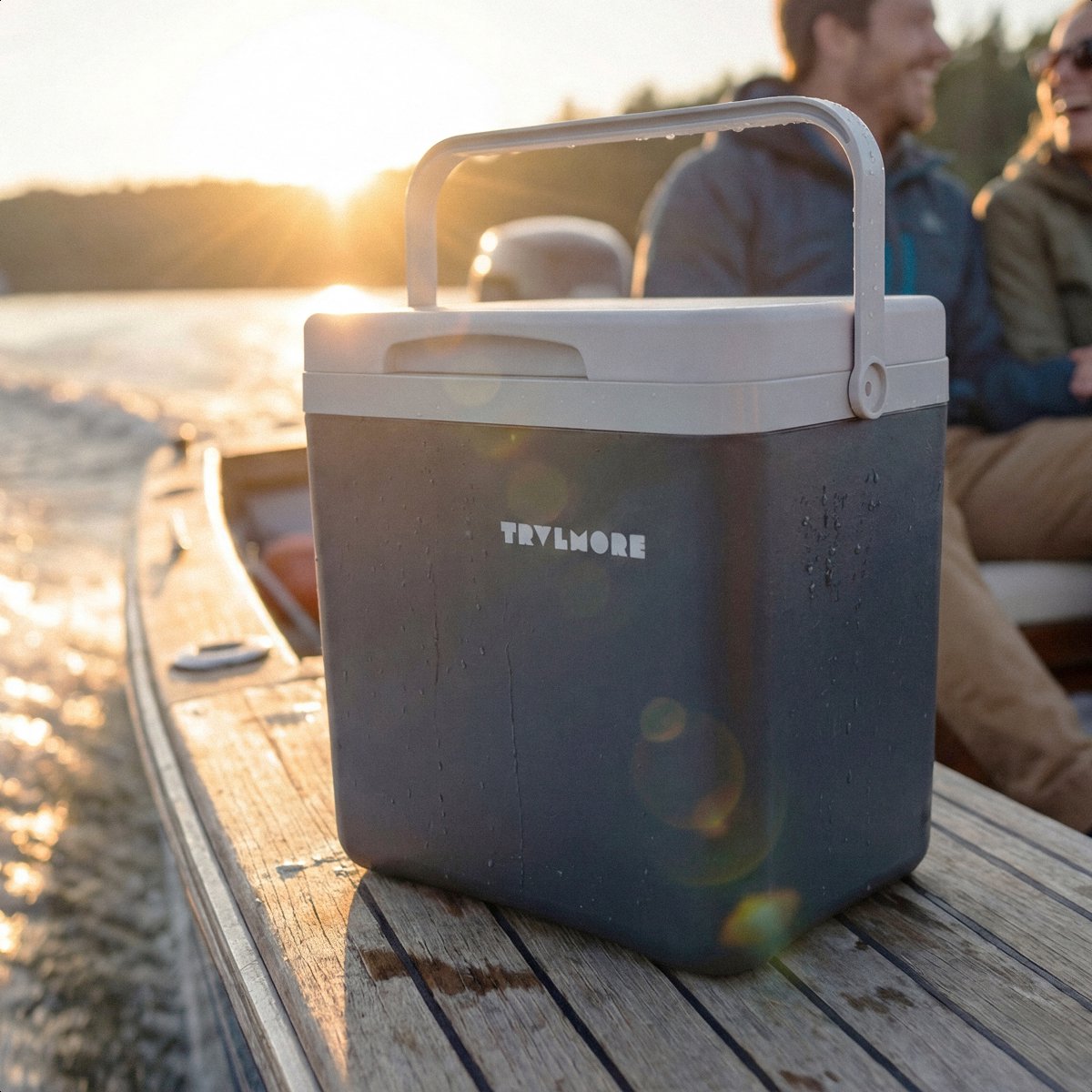 TRVLMORE Koelbox 14L - Frigobox - Inclusief Koelelement - Koelbox Klein - Antraciet – foto 7