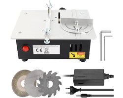 Mini Tafelzaag – 96W – 7 Snelheden – Met 3 Zaagbladen – Voor DIY & Modelbouw