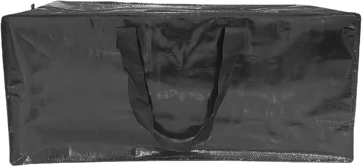 Verhuisdozen - Opbergtas Opvouwbaar - Voor Verhuizing Reizen - Zwaar Belastbaar - 71x35x33 cm - Zwart