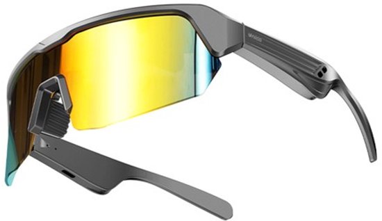Bluetooth Sport Zonnebril met Audio - UV400 Gepolariseerde Glazen - Draadloze Muziek & Bellen - Open-Ear Audio - Voor Wielrennen & Hardlopen - Zwart — afbeelding 2